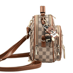 Mochila Vick com divisórias de couro
