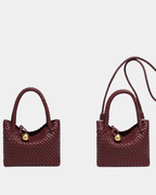 Bolsa Feminina em Couro Vegano Trançado Premium
