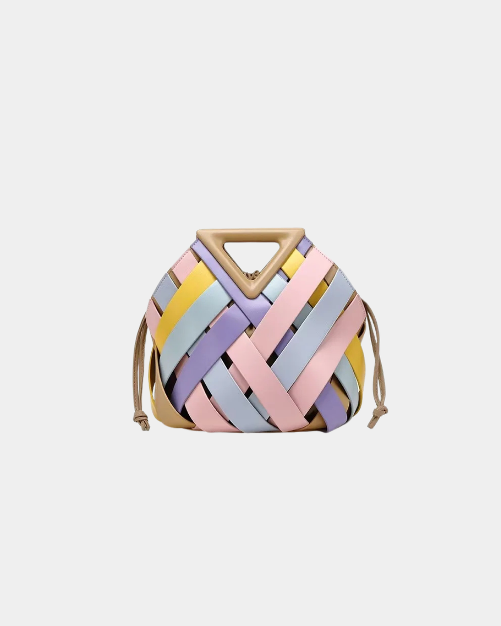 Bolsa Fabi Savana em couro trançado