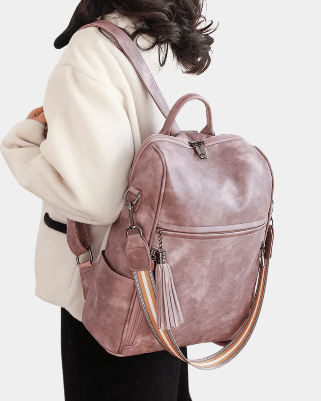 Mochila de couro Isla novo modelo 2026