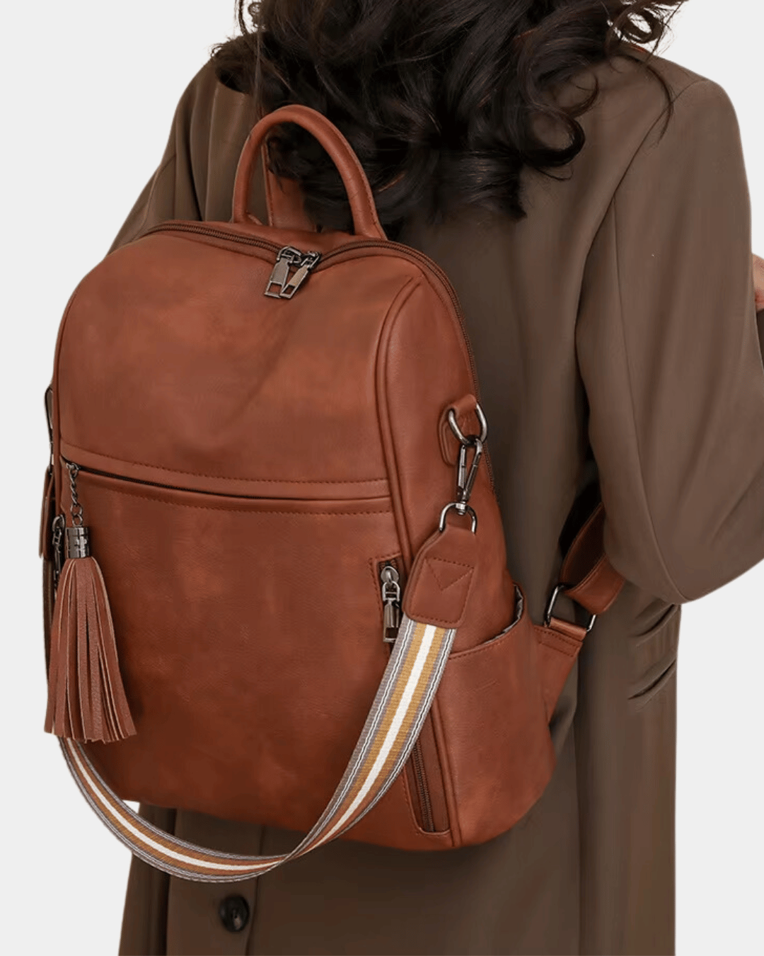 Mochila de couro Isla novo modelo 2026