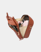 Bolsa Victoria compacta em couro premium
