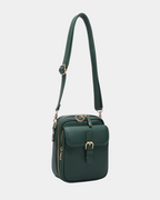 Bolsa Victoria compacta em couro premium