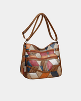 Bolsa Geométrica de Couro Amanda Santos