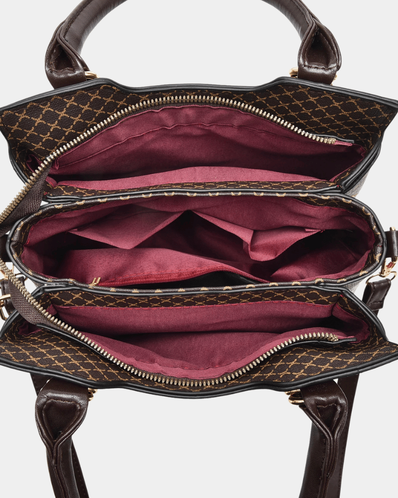 Lançamento de bolsa de couro Roma