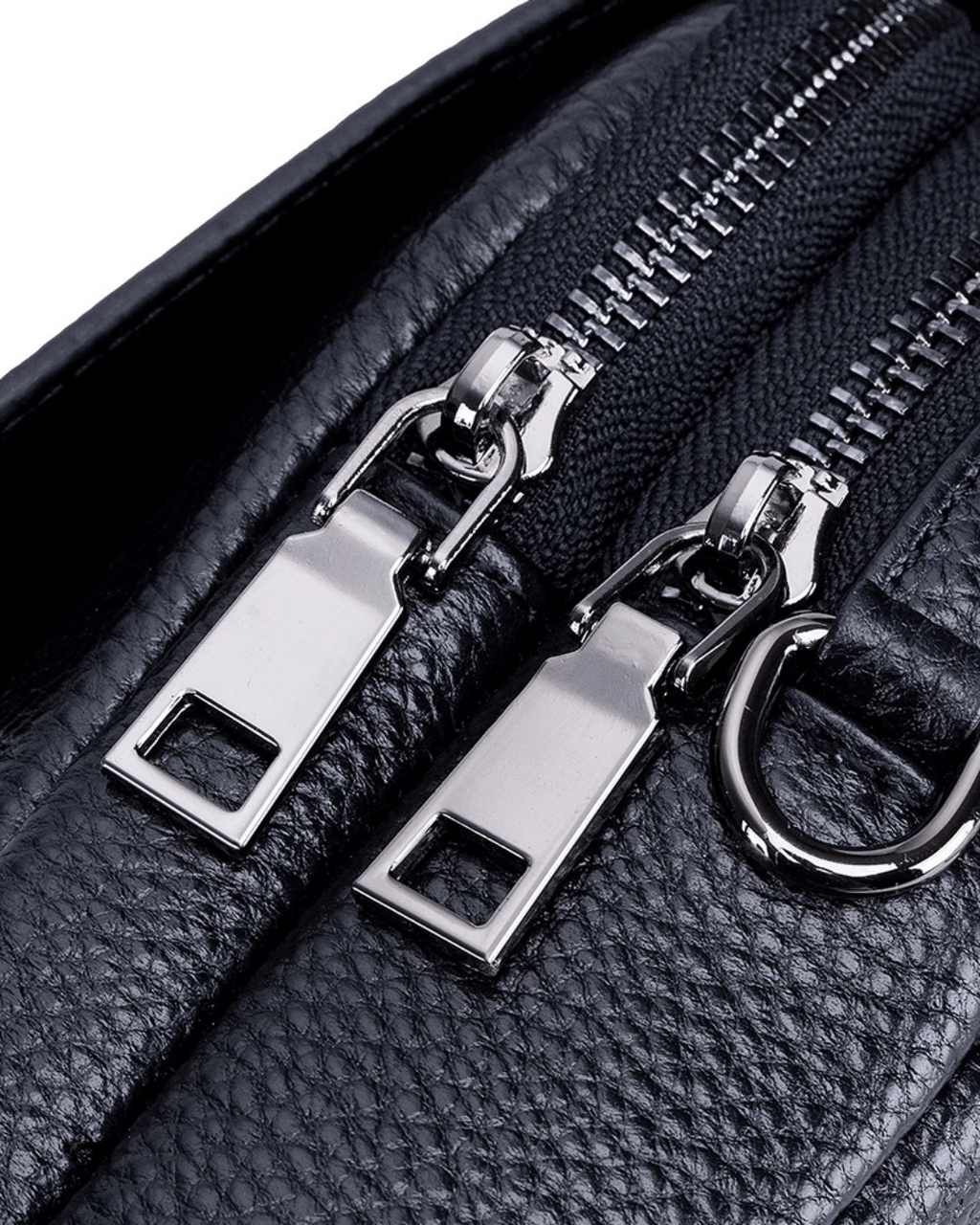 Bolsa Bia compacta transversal em couro