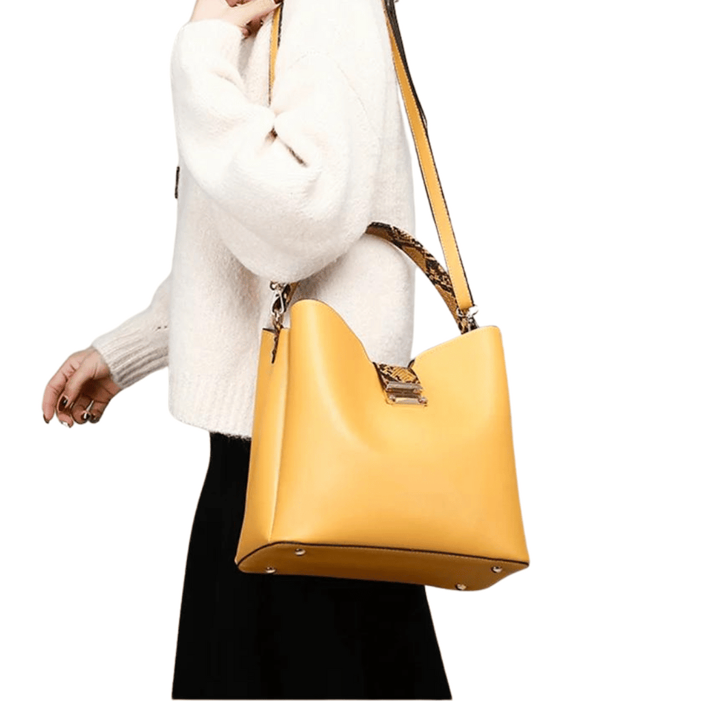 Bolsa de couro Vivian Premium + carteira grátis