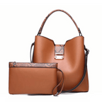 Bolsa de couro Vivian Premium + carteira grátis