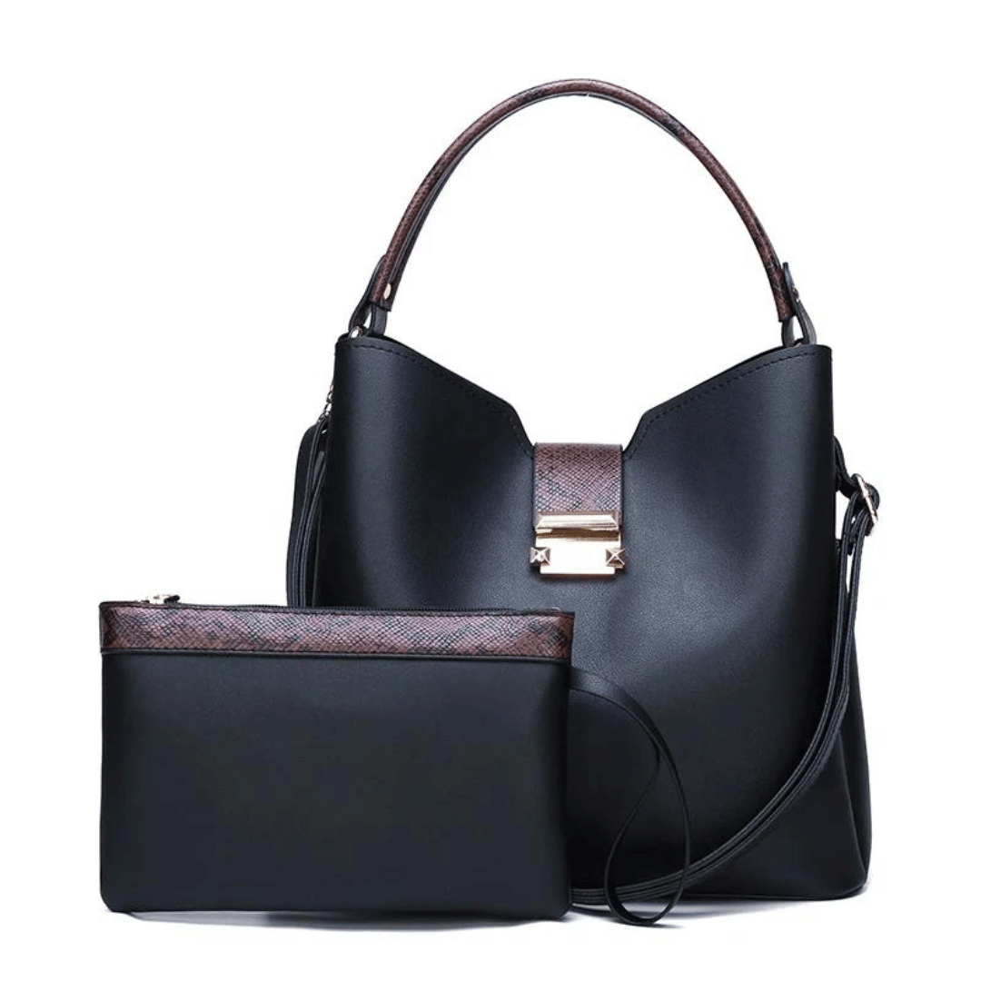 Bolsa de couro Vivian Premium + carteira grátis