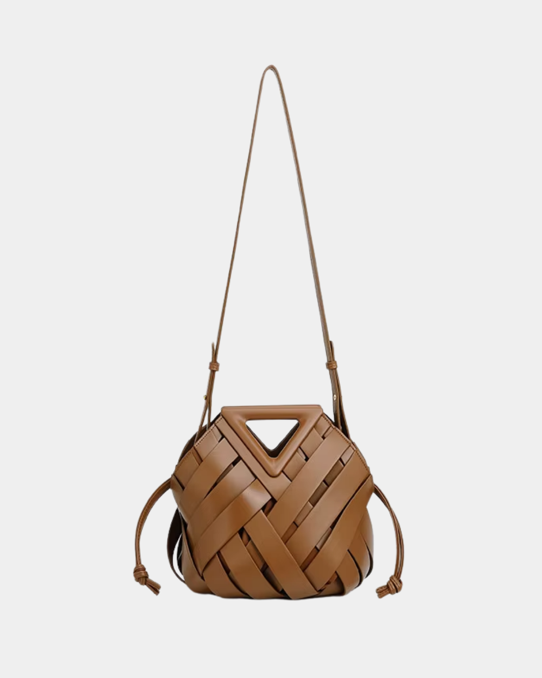 Bolsa Fabi Savana em couro trançado