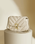 Bolsa de Couro Elegance Belle – Alça Corrente Dourada
