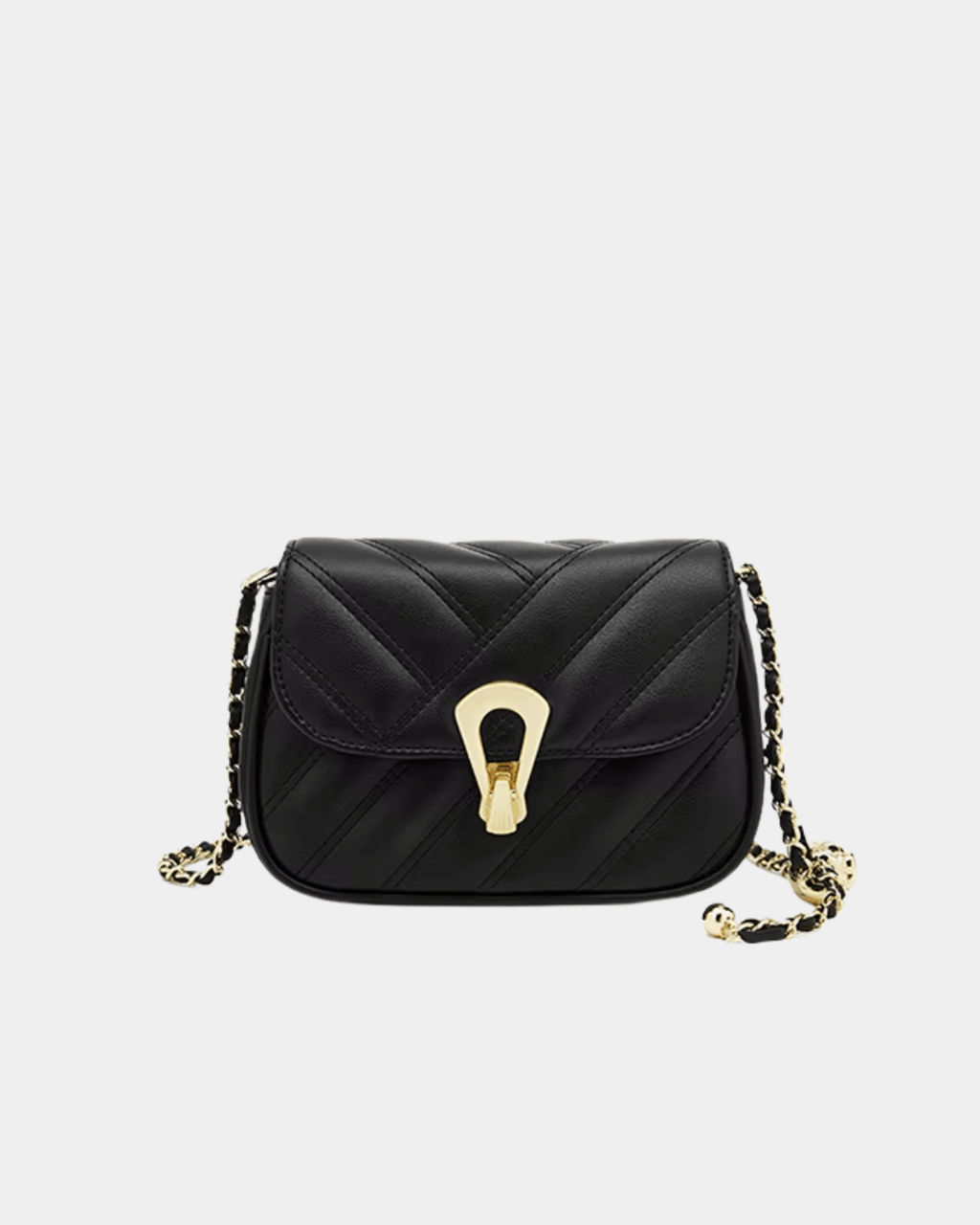 Bolsa de Couro Elegance Belle – Alça Corrente Dourada