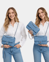 Bolsa Feminina Denim Royale – Corrente Elegance 2026