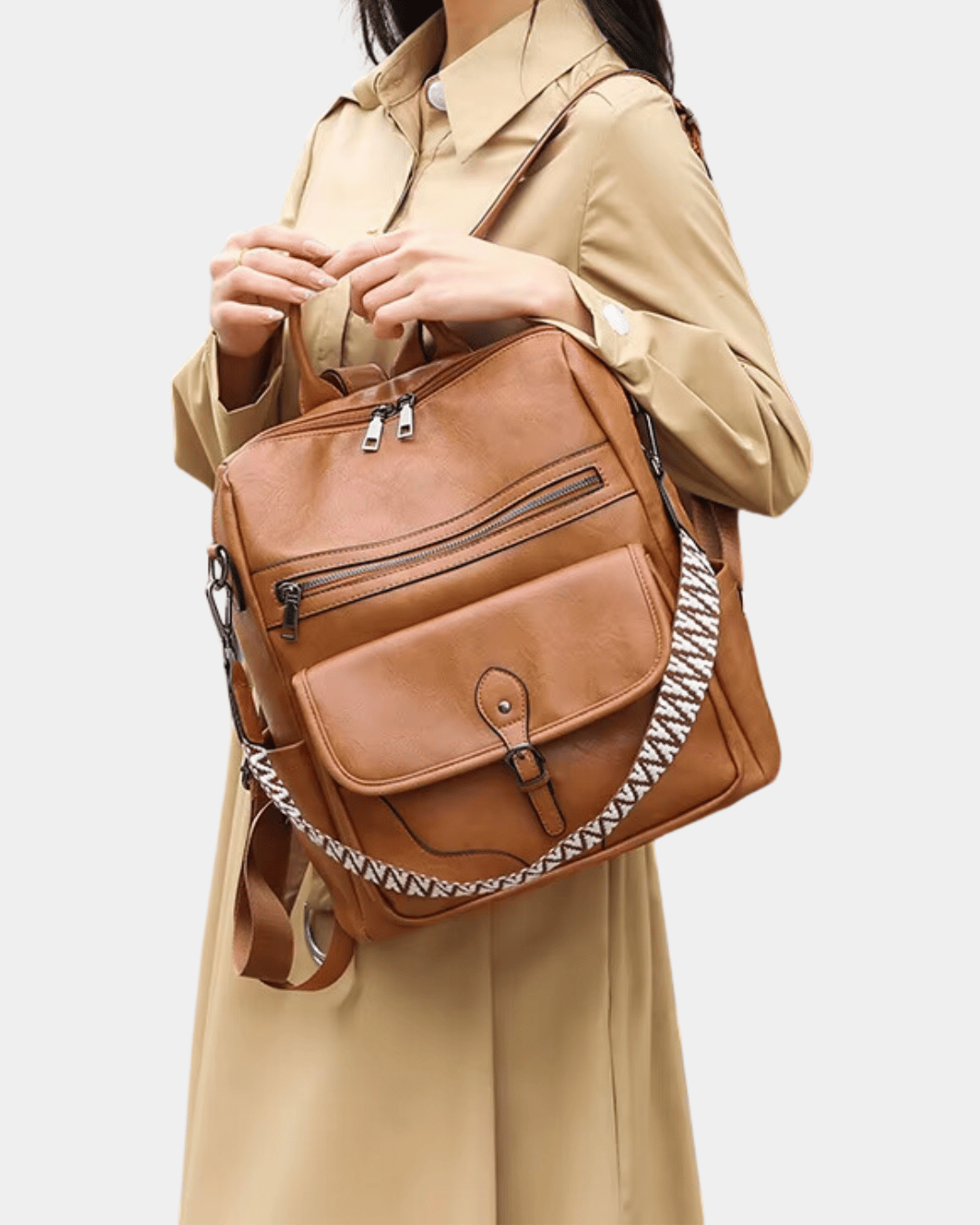 Mochila de couro Tália novo modelo 2026