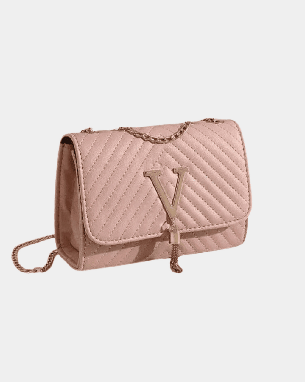 Bolsa V de couro Juju Santos