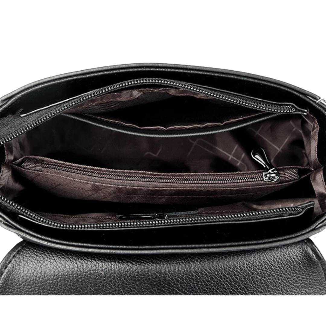 Bolsa Joana em cour com 2 alças ajustáveis