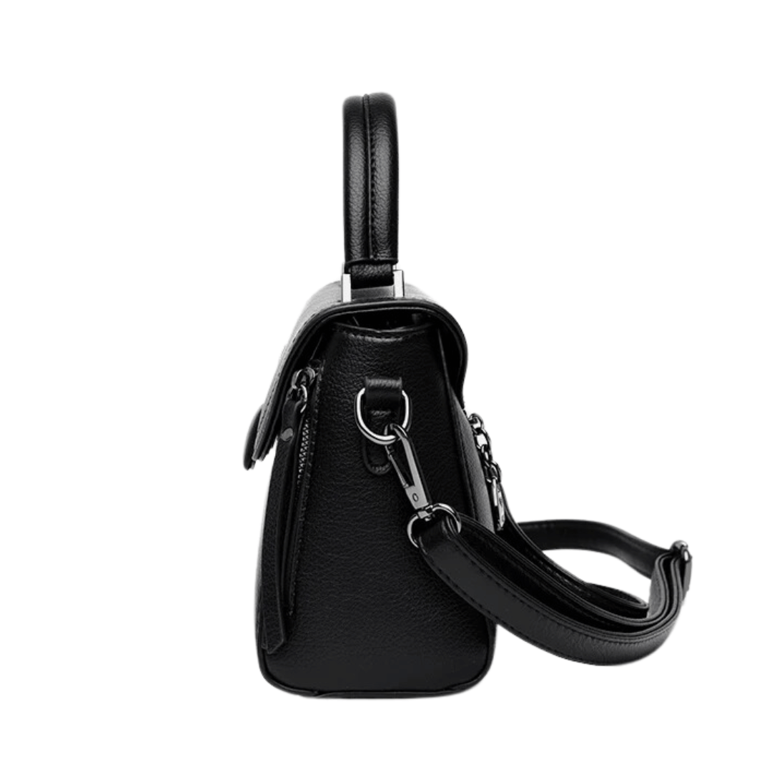 Bolsa Joana em cour com 2 alças ajustáveis