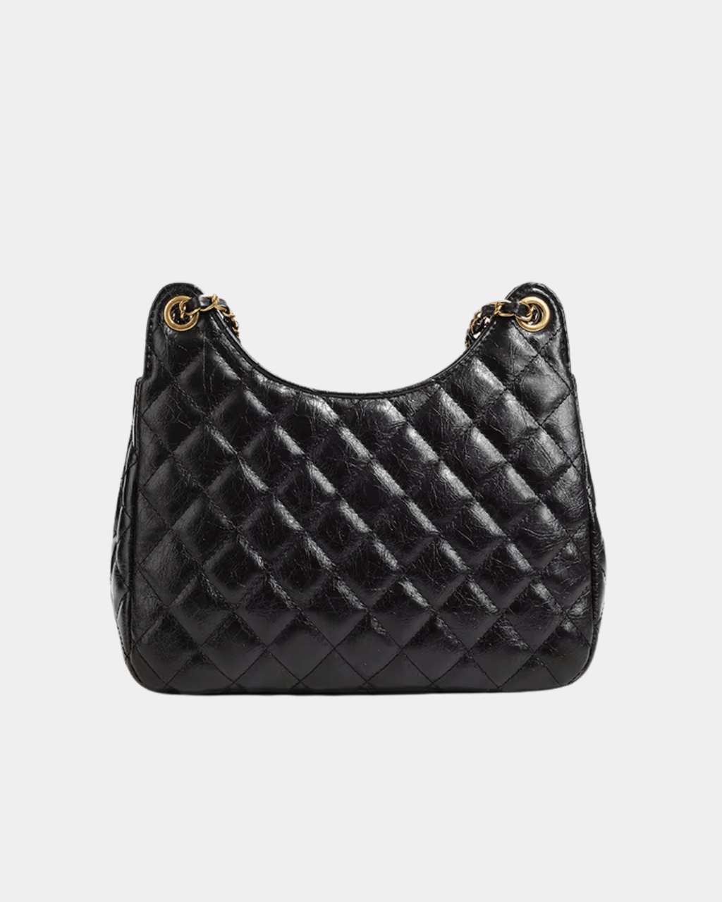 Bolsa Feminina Imperial Noir – Corrente Dourada Premium