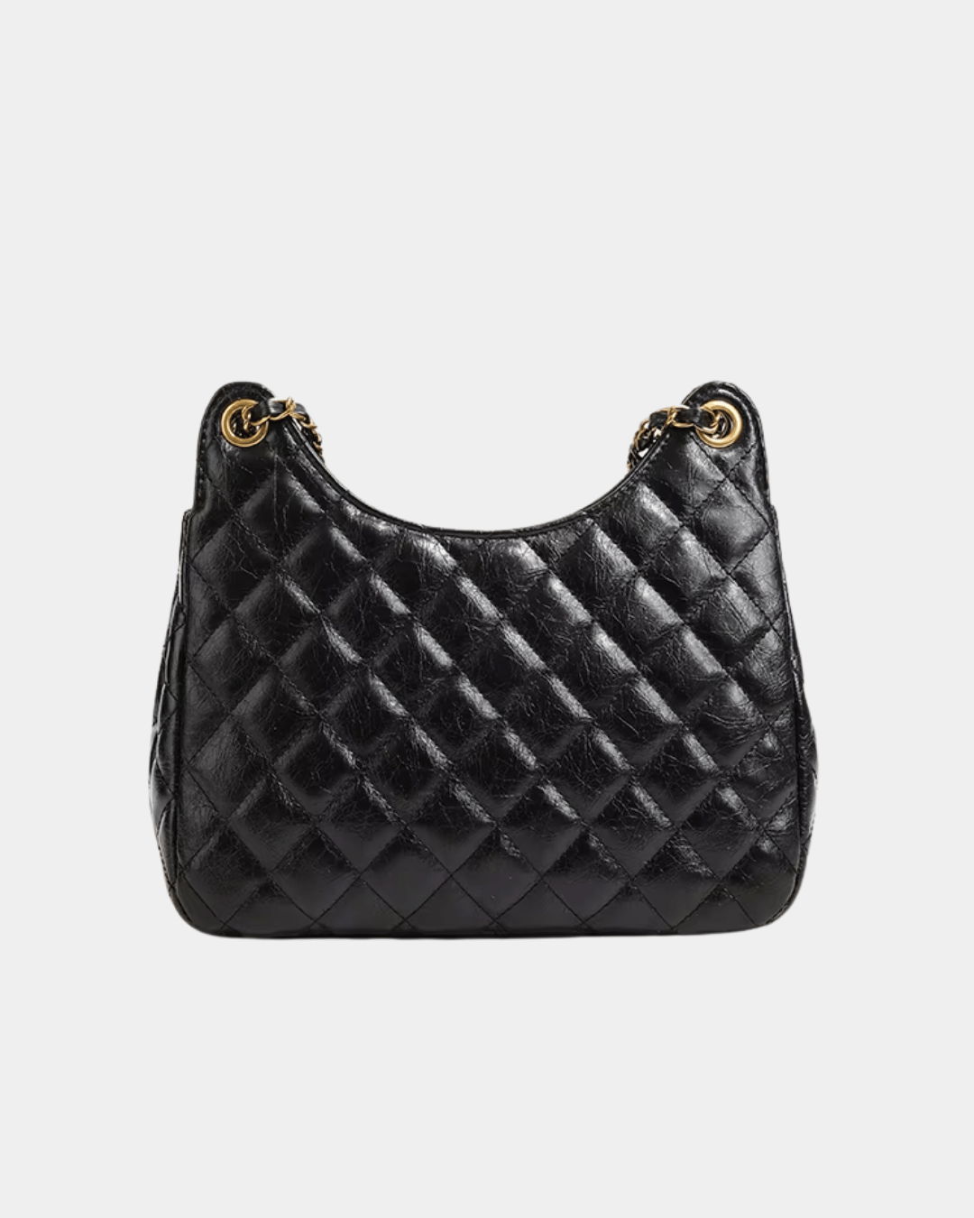 Bolsa Feminina Imperial Noir – Corrente Dourada Premium