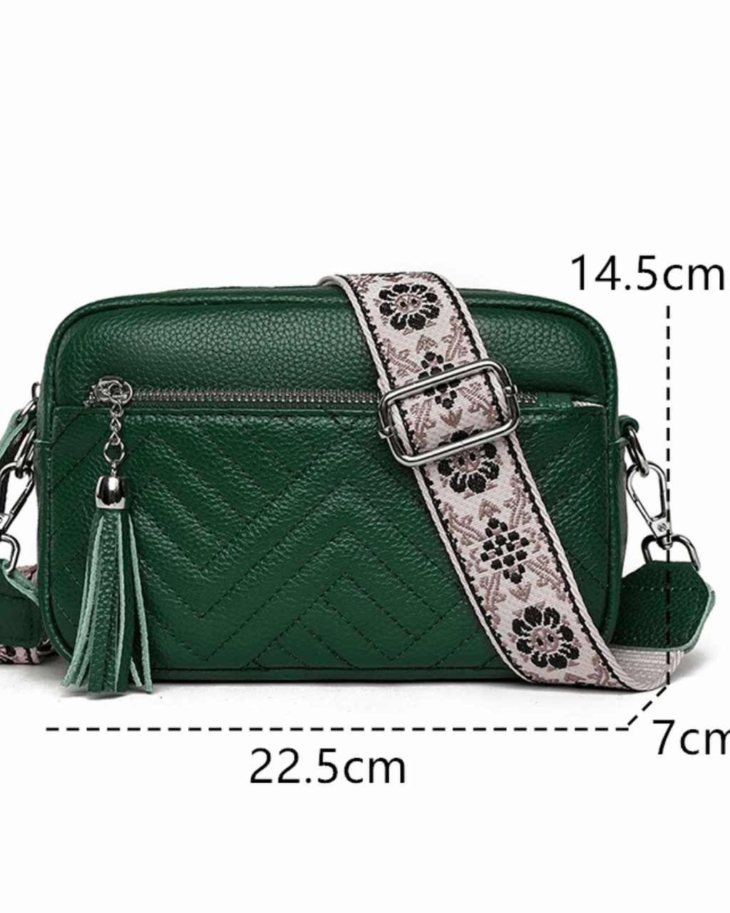 Bolsa Dany Transversal em couro