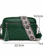Bolsa Dany Transversal em couro