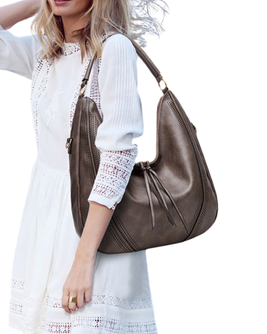 Bolsa Tote em couro Americana New