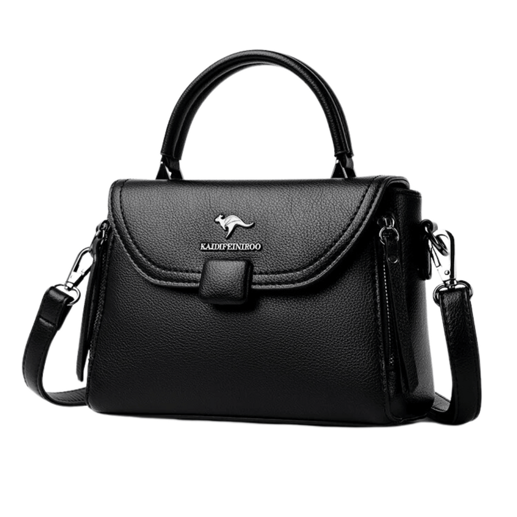 Bolsa Joana em cour com 2 alças ajustáveis