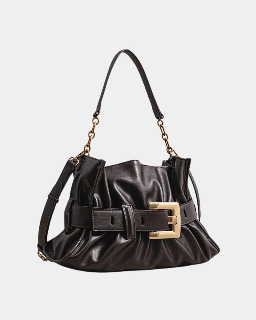 Bolsa Shoulder Élysia Luxe Coffee