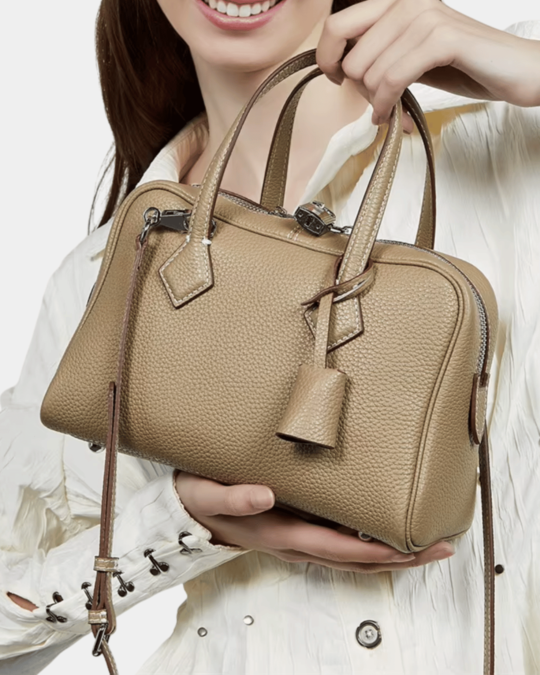 Bolsa Boston Siena Couro Premium