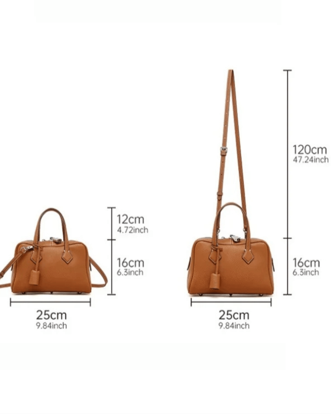 Bolsa Boston Siena Couro Premium