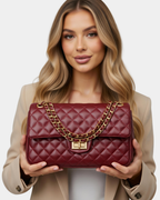 Bolsa couro Premium Transversal Aurora Class