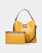 Bolsa de couro Vivian Premium + carteira grátis