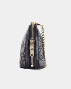Bolsa de couro Tália com alça de corrente