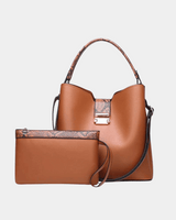 Bolsa de couro Vivian Premium + carteira grátis