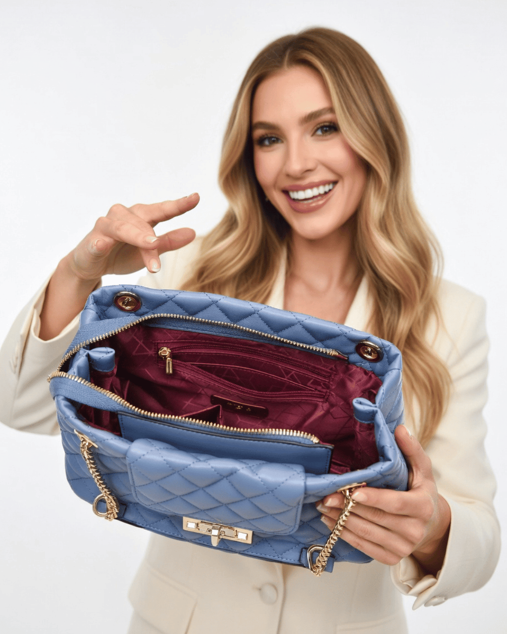 Bolsa Shoulder Verona Quilted Luxe