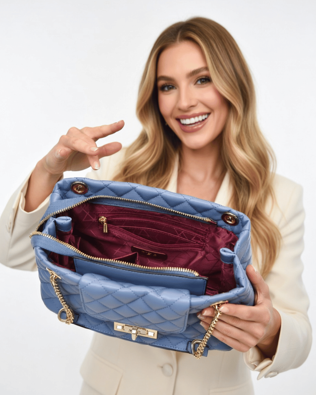 Bolsa Shoulder Verona Quilted Luxe