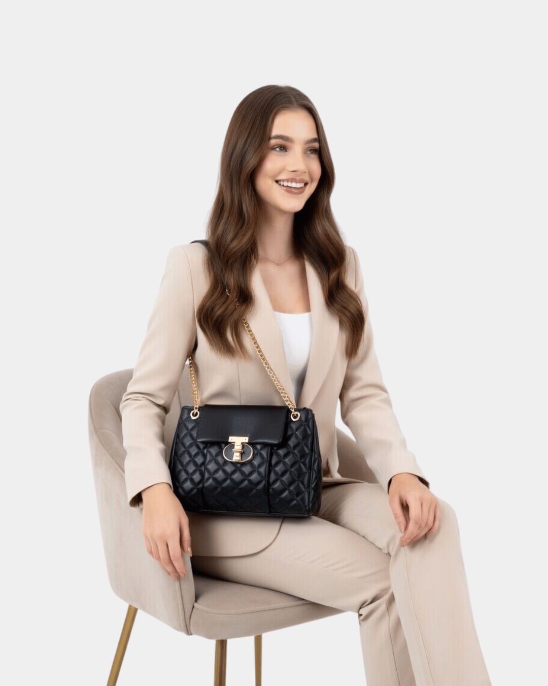 Bolsa Shoulder Verona Quilted Luxe