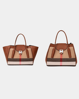 Bolsa retrô em couro genuíno