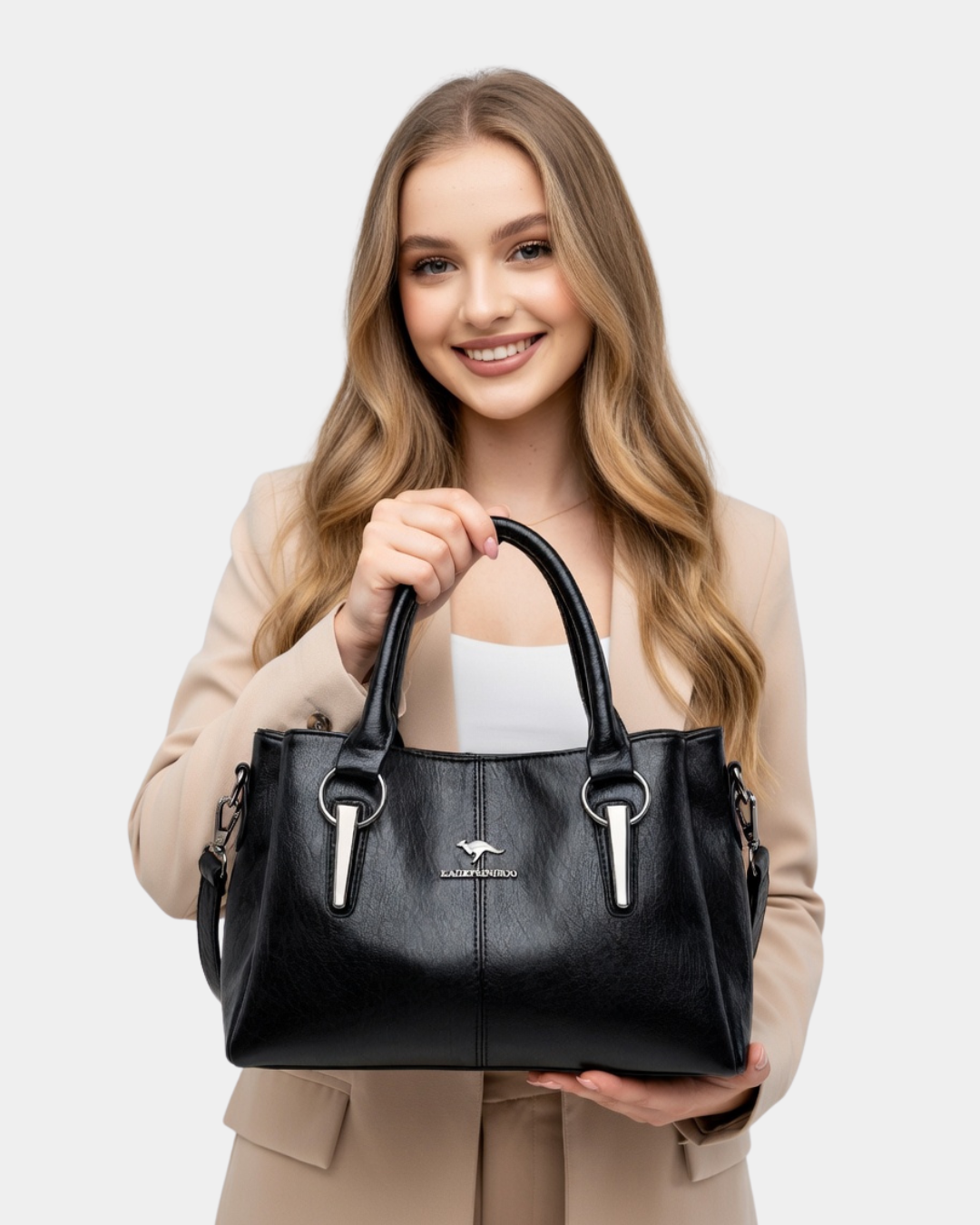 Bolsa retrô em couro