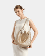 Bolsa Hobo Firenze Intrecciato Couro textura