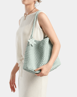 Bolsa Hobo Firenze Intrecciato Couro textura