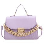 Bolsa Mara com corrente grossa de couro