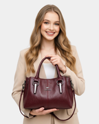 Bolsa retrô em couro
