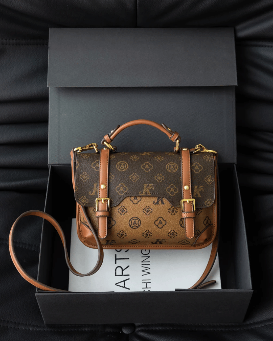 Bolsa Satchel Vintage Royale Monogram