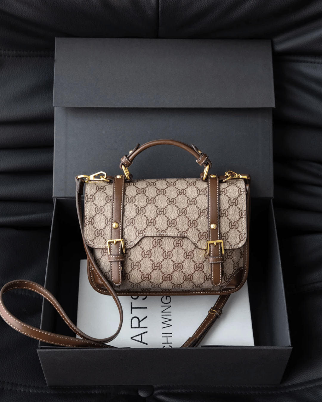 Bolsa Satchel Vintage Royale Monogram