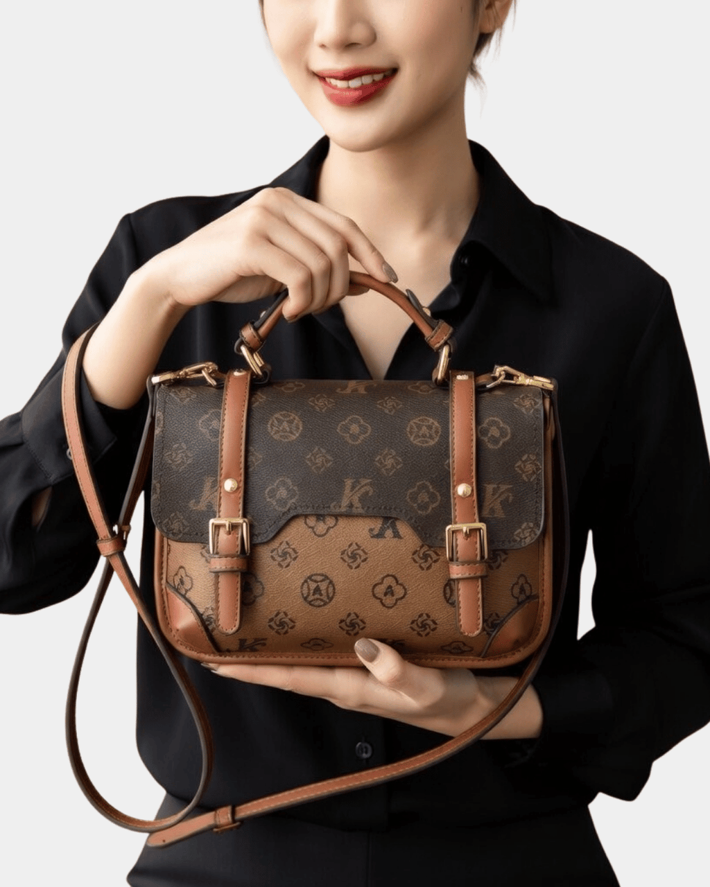 Bolsa Satchel Vintage Royale Monogram
