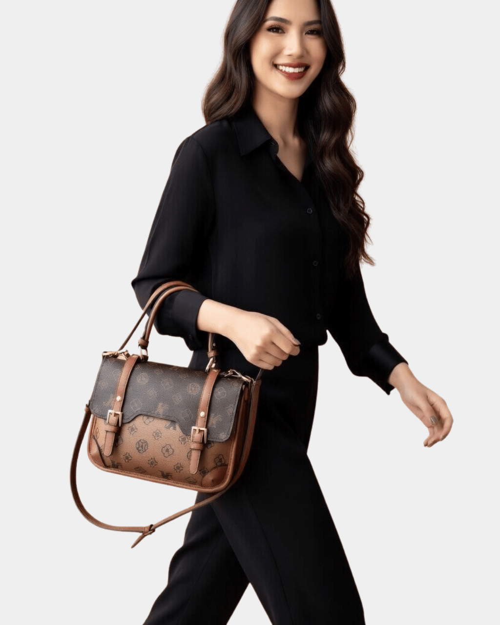 Bolsa Satchel Vintage Royale Monogram