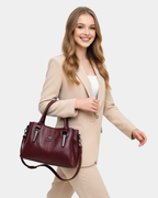 Bolsa retrô em couro