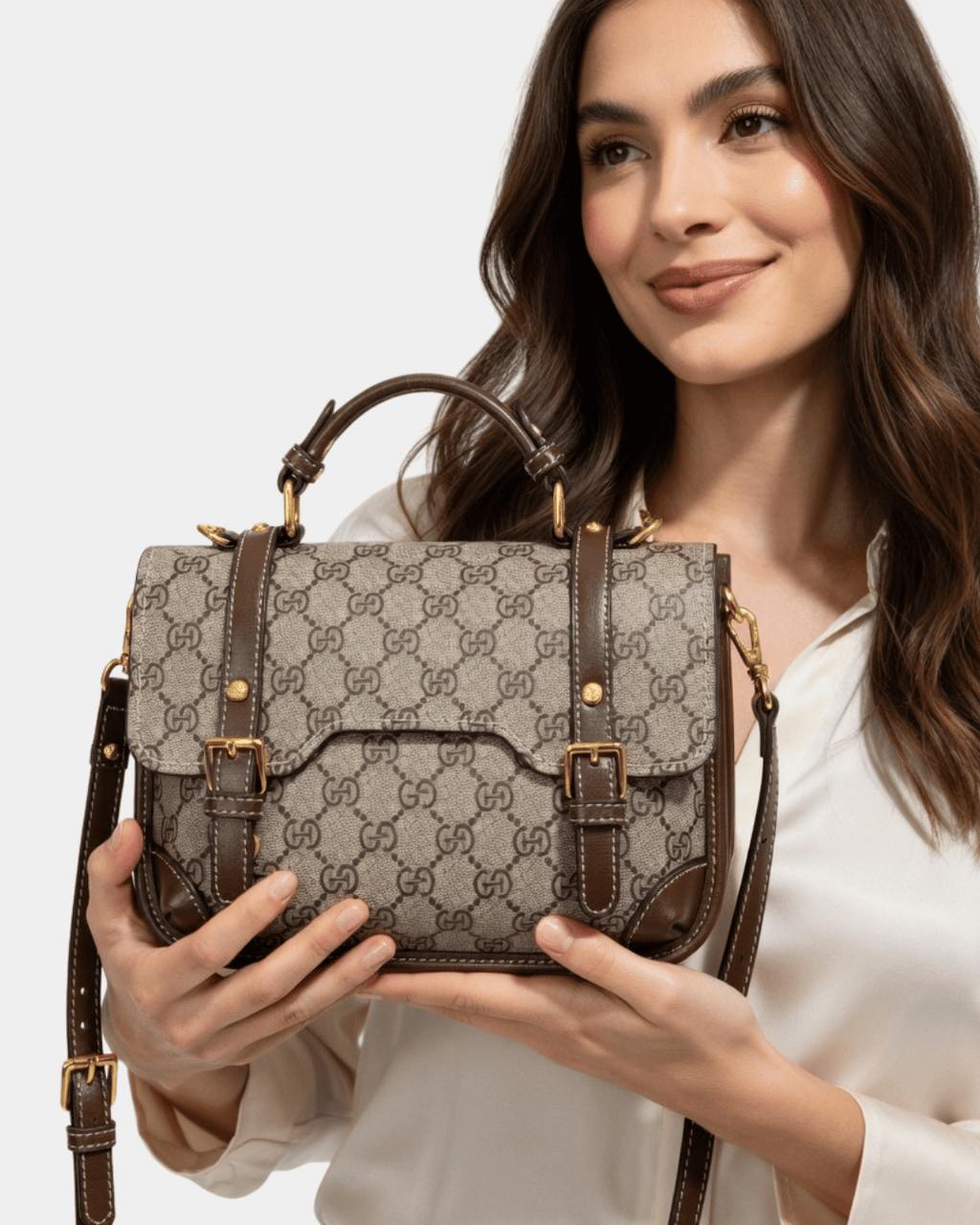 Bolsa Satchel Vintage Royale Monogram