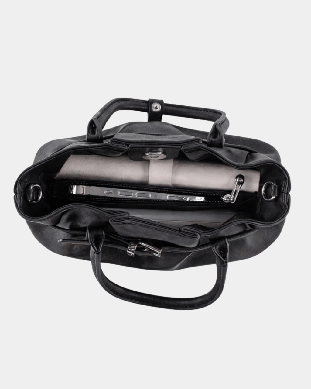 Bolsa Hobo Noir Essence Couro